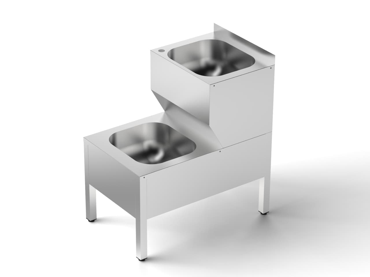 Ванна моповая ВмопБ со сварной ёмкостью и бортом